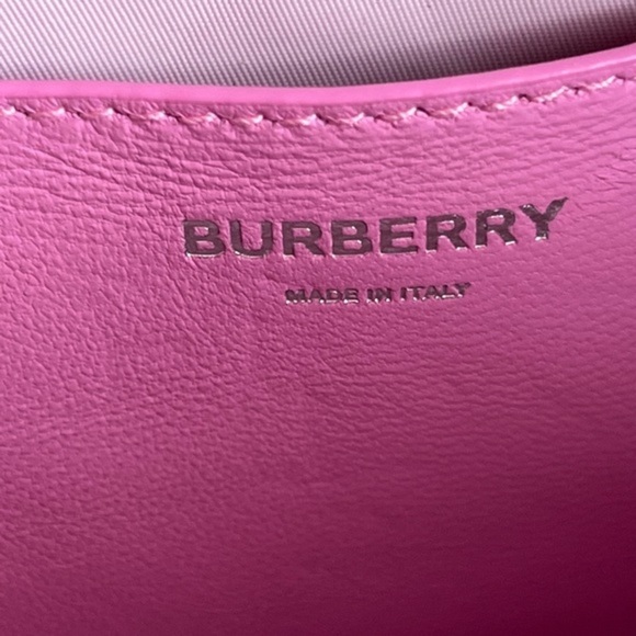 BURBERRY NWT BNIB Mini Lola Quilted Leather Camera Bag primrose pink - Picture 13 of 13